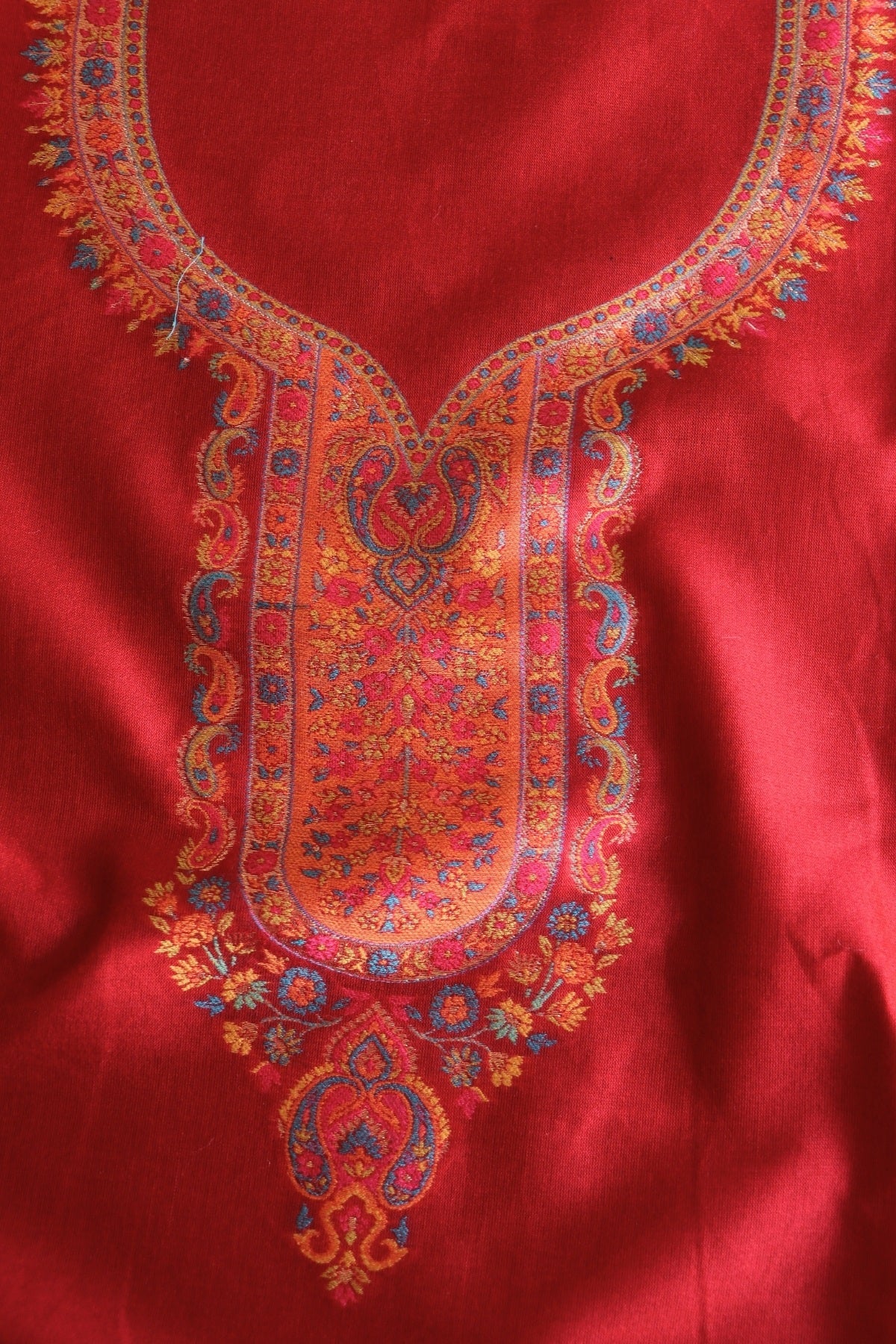 Red Kani Silk Suit