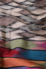 Beige Kani Ikkat Fine Wool Shawl