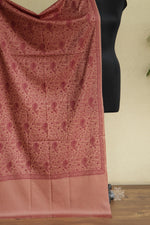 Natural Woolen All Over Sozni Stole