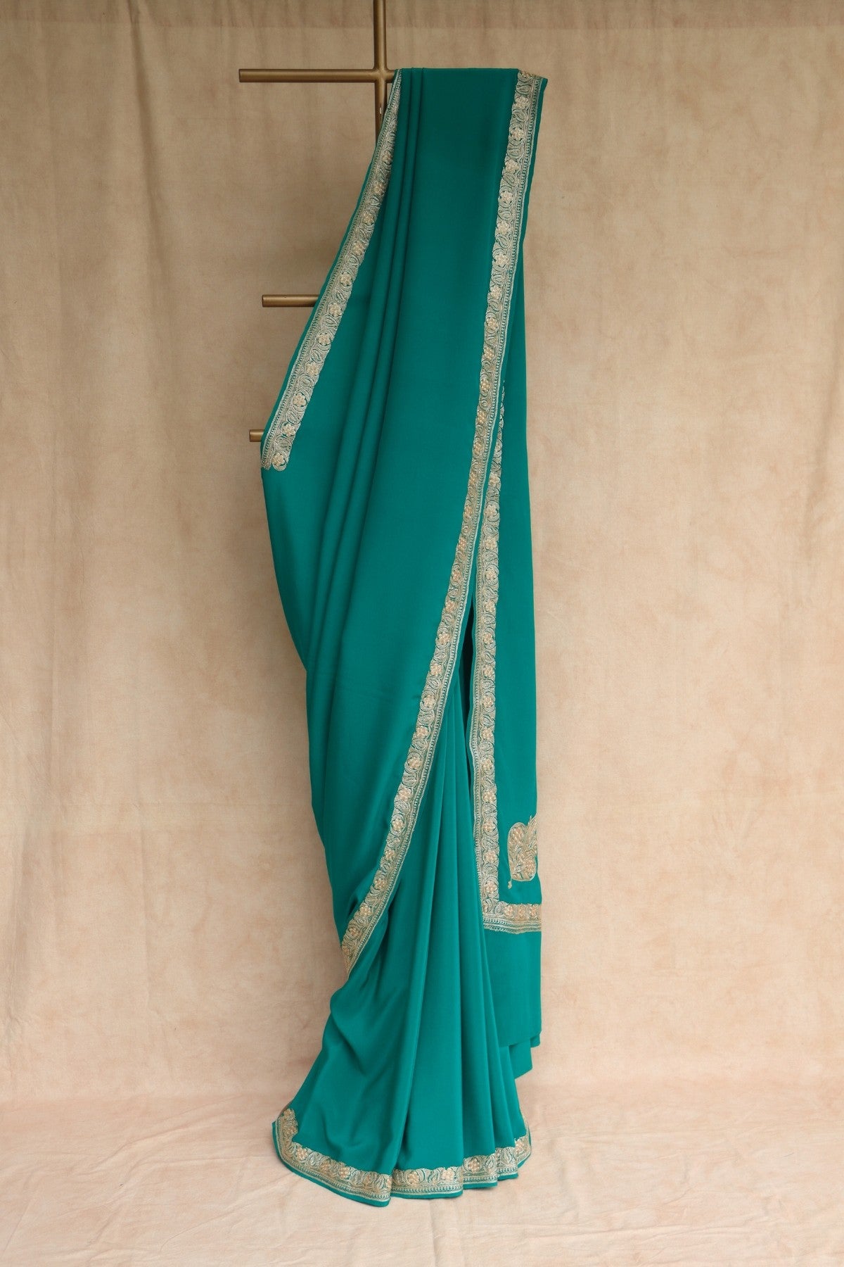 Kashmiri tilla embroidered saree