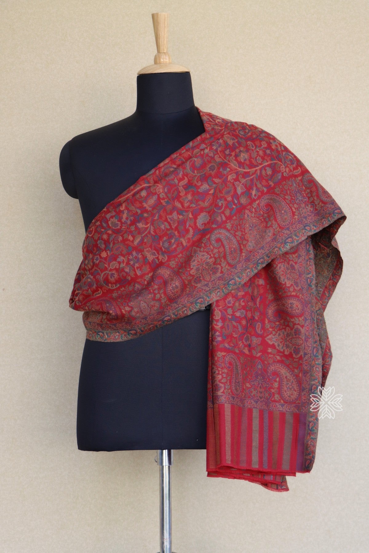 Maroon Kani Gents Shawl