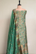 Mehandi Green Kani Silk Suit