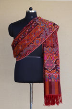 Maroon Kani Pashmina Shawl