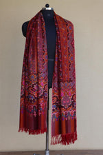 Maroon Kani Pashmina Shawl