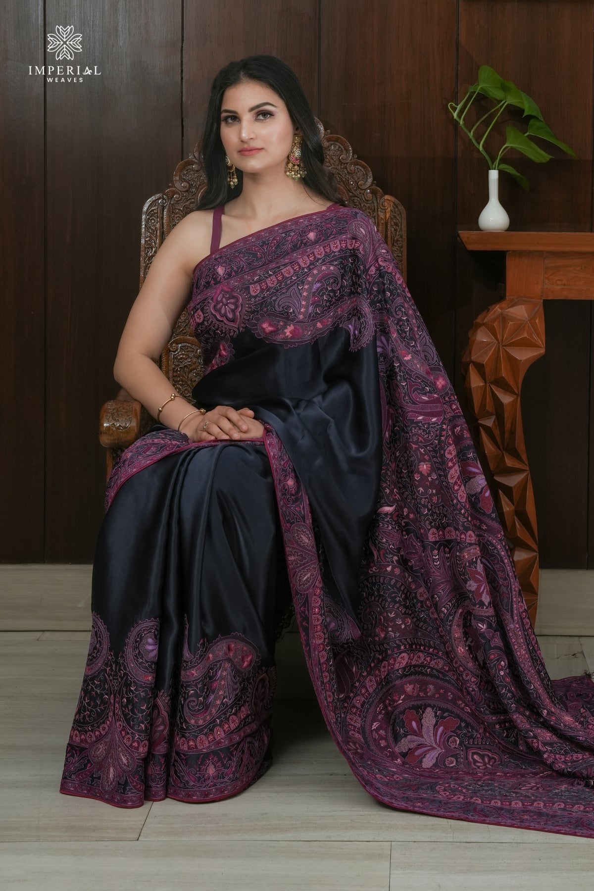 Premium Jamawar hand work Saree