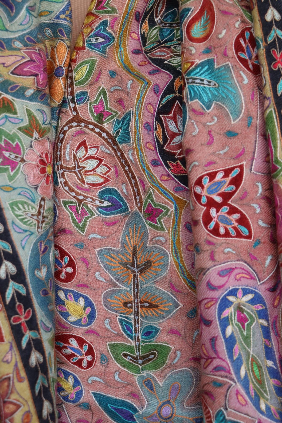 Multicoloured Kalamkari Pashmina Shawl