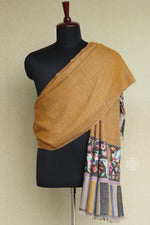 Mustard Pashmina Kani Shawl For Men