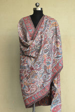Off White Kani Jamawar Fine Wool Shawl