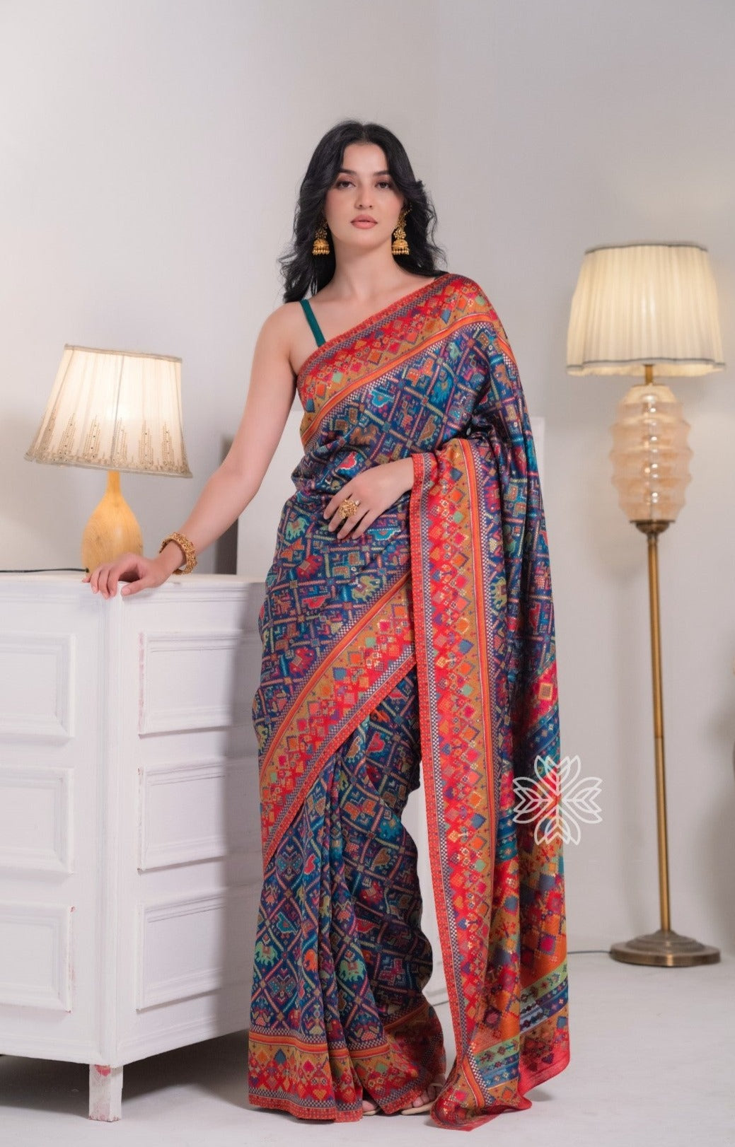 Blue Kani Silk Saree