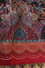 Navy Blue Kani Silk Suit