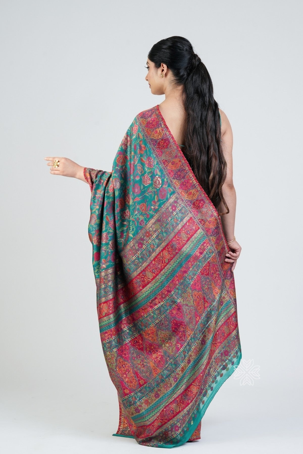 Pashmina Kani Silk Saree