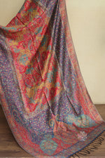 Blue Kani Silk Jamawar Dupatta