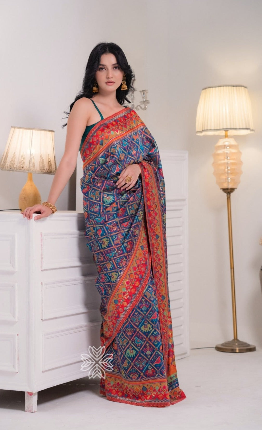 Blue Kani Silk Saree