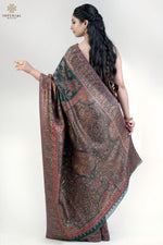 Green Kani Jamawar Silk Saree