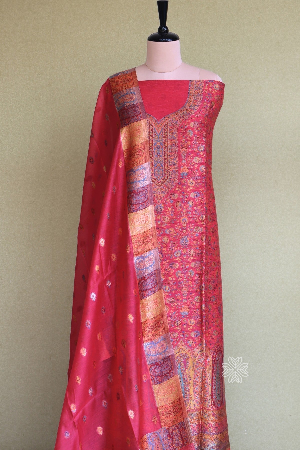 Pink Kani Silk Suit