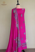 Pink Kashmiri Hand Embroidered Suit