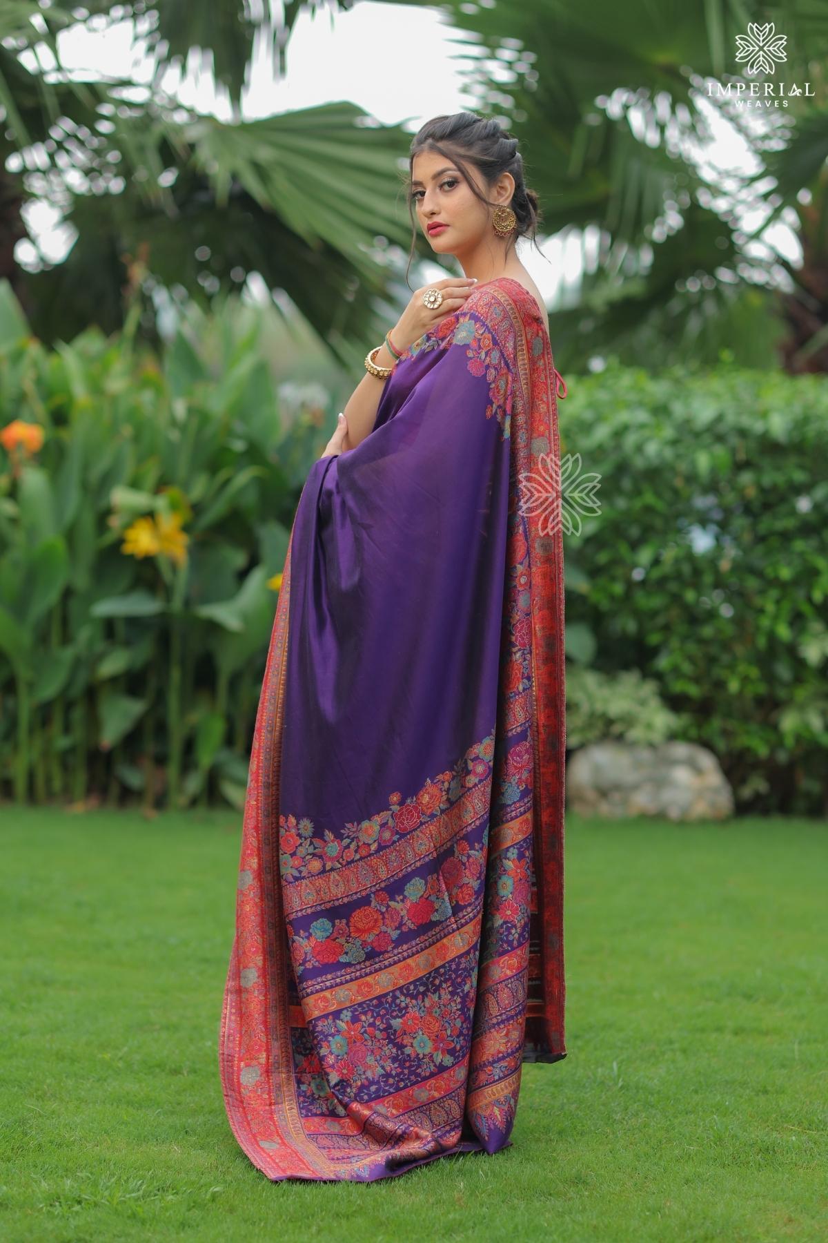 Purple Silk Saree Near Me- Imperial Weaves