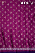 Purple Kani Silk Saree - Traditional Kani Saree, Vintage Saree, Kani Silk Saree Blouse, Kani Silk saree