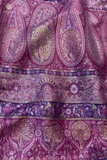 Purple Kani Silk Saree - Traditional Kani Saree, Vintage Saree, Kani Silk Saree Blouse, Kani Silk saree