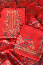 Red Kani Silk Suit