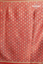 Red Kani Tissue Silk Saree