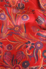 Red Kani Silk Suit