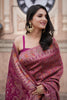 Wine Kani Darbar Silk Saree