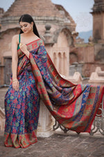 Blue Kani Silk SareeImperial Weaves