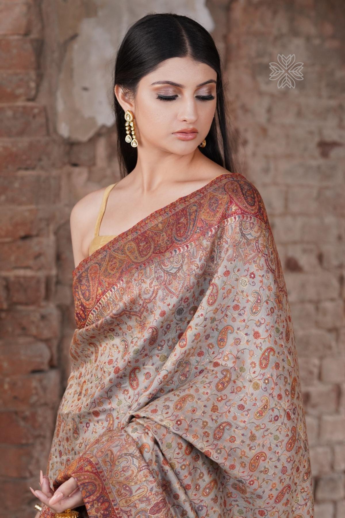 Pashmina Saree