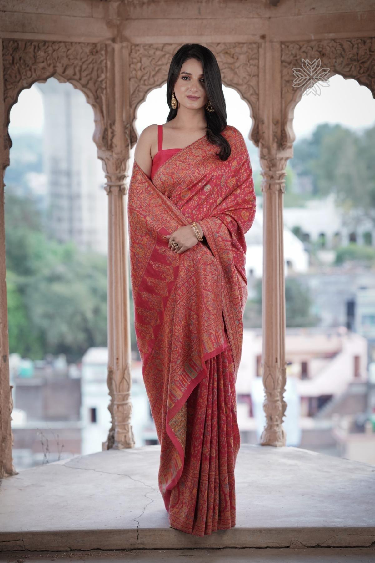 Pink Kani Silk SareeImperial Weaves