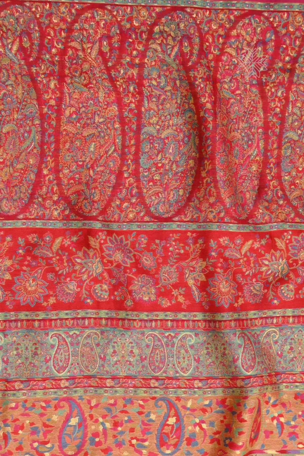 Red Kani Silk SareeImperial Weaves