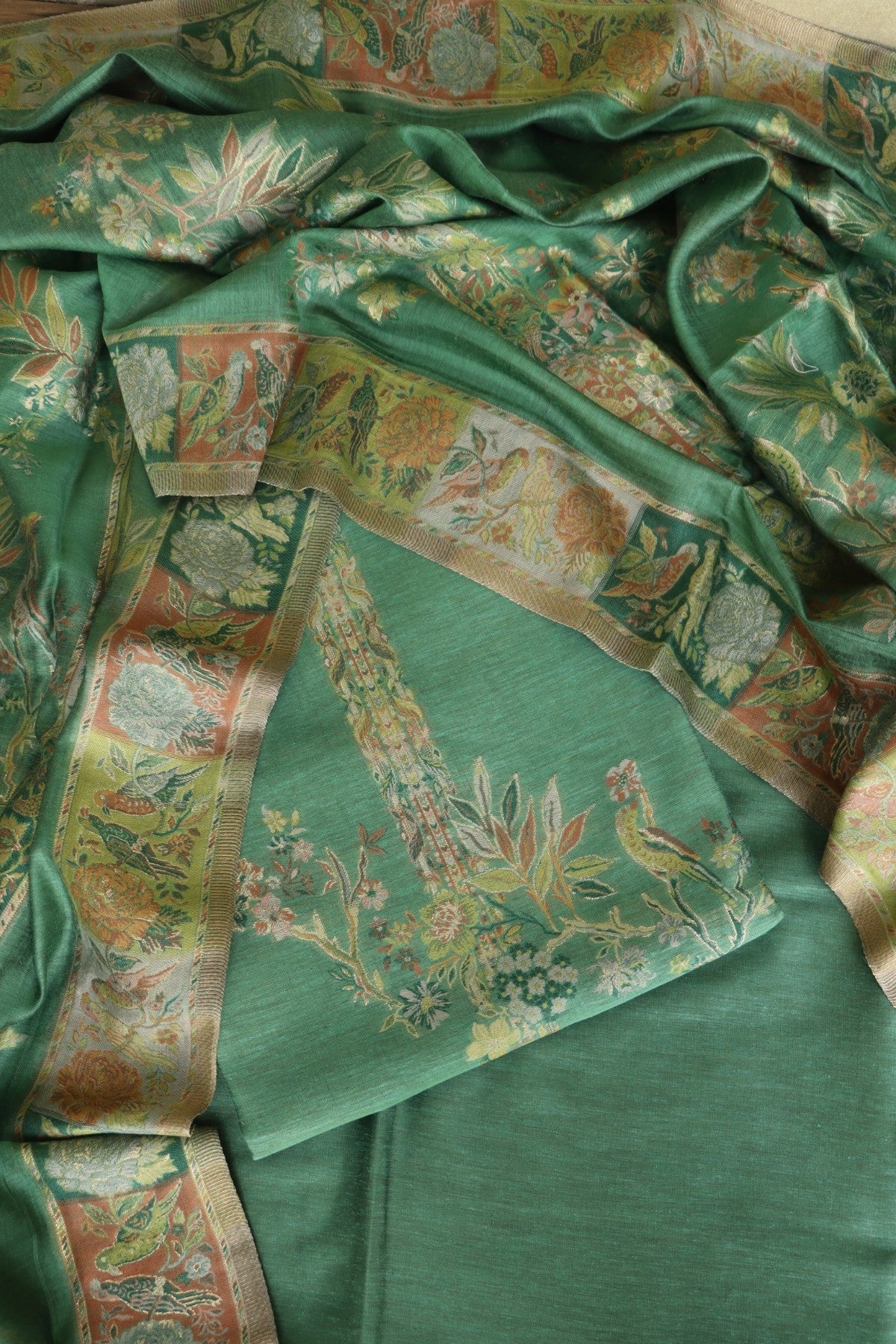 Green Silk Salwar Suit