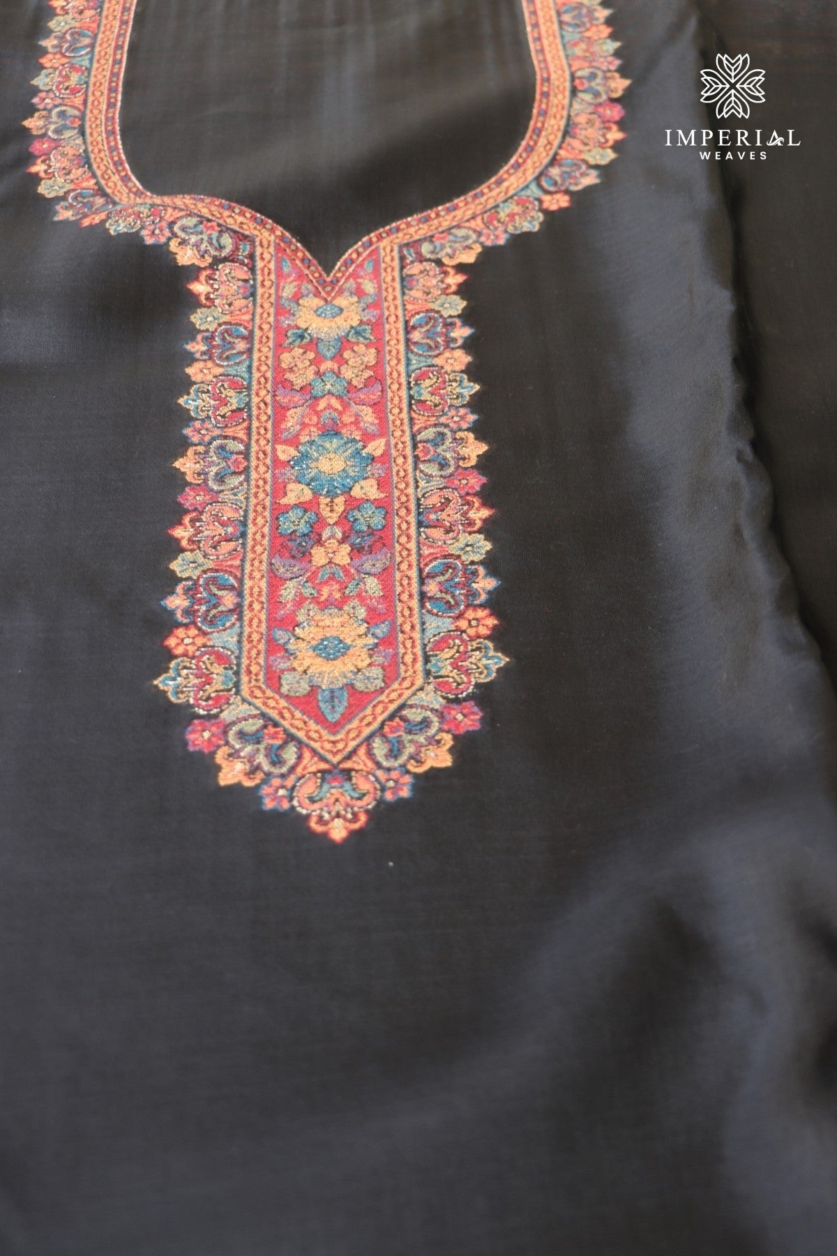 Black Kani Silk Suit