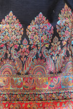 Black Kani Silk Linen Suit With Kani Kalamkari Dupatta