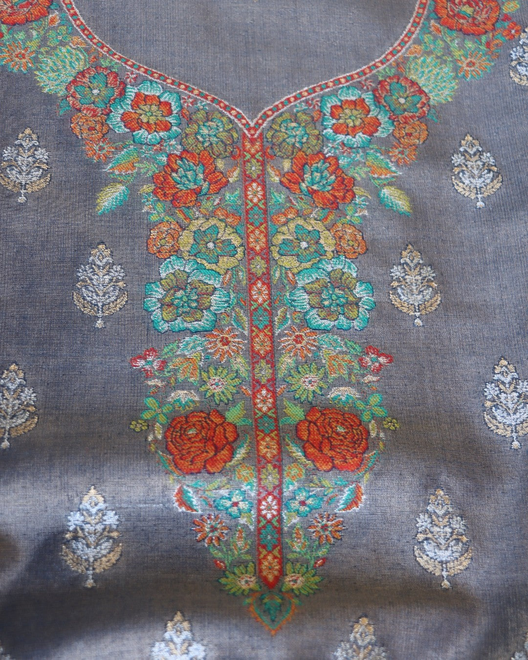 Blue Kani Tissue Silk Suit