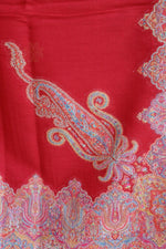 Red Kani Fine Wool Shawl