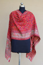 Red Kani Fine Wool Shawl