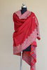 Red Kani Fine Wool Shawl