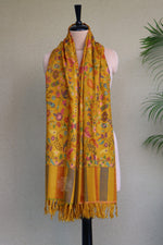 Yellow All Over Kani Pashmina Shawl