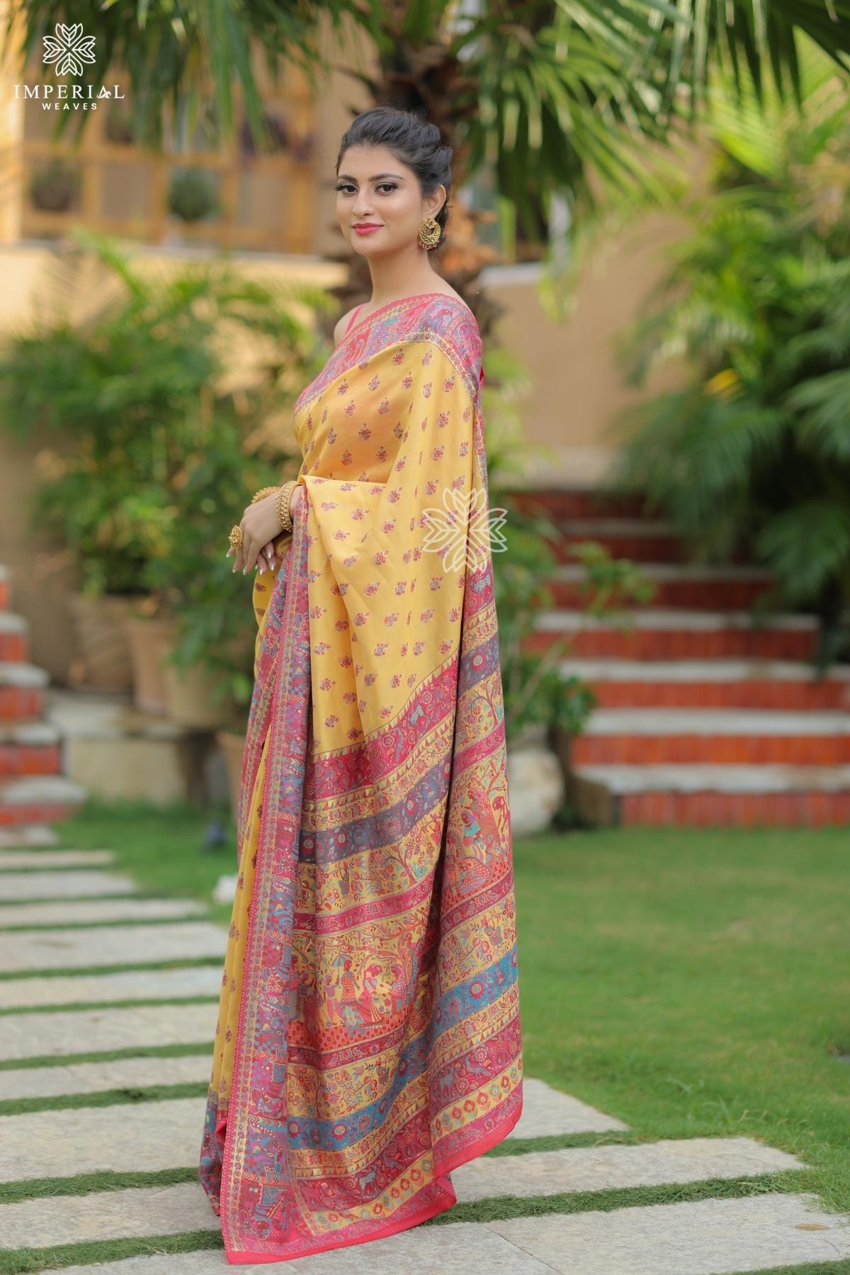 Original Kani Pashmina Saree - Imperial Weaves