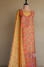 Yellow Kani Chanderi Silk Suit