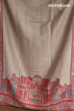 Gold Zari Kani Fine Wool Shawl