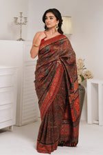 Black Kani Jamawar Silk SareeImperial Weaves