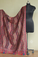 Black Kani Fine Wool Shawl