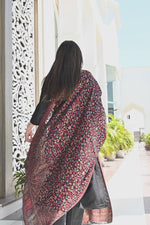 Black Kani Silk Dupatta