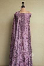 Purple Kani Organza Silk Suit