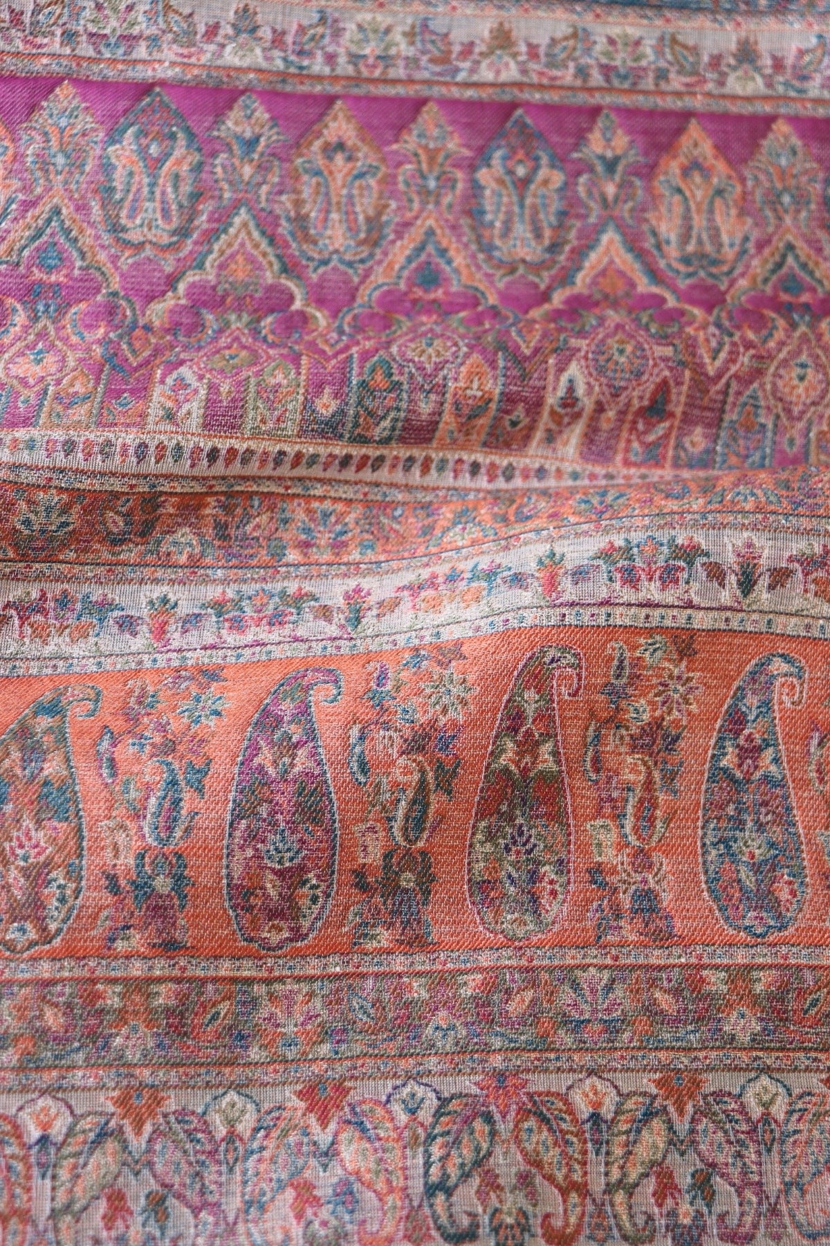 Beige Gold Tissue Silk Saree