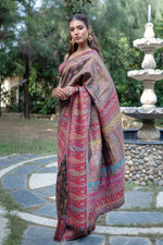 Black Kani Tissue Silk Saree