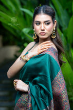 Green Kani Jamawar Pallu Silk Saree