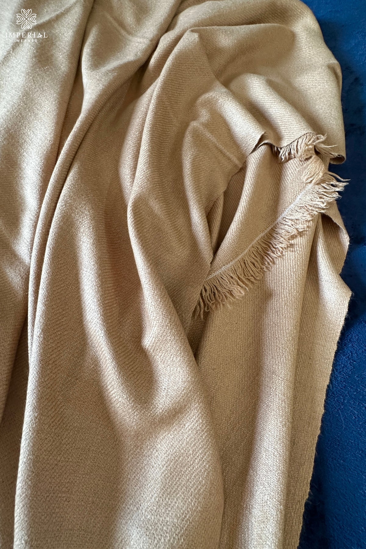 Beige Pashmina Throw / Blanket